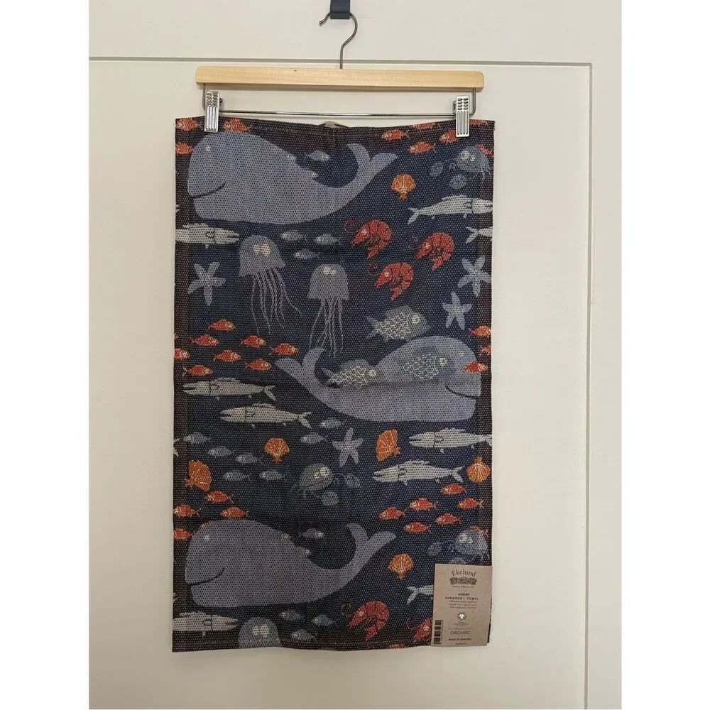 NWT Ekelund Towel Hubert 16x24 Made Sweden 100% Organic Cotton Veronica Seipel